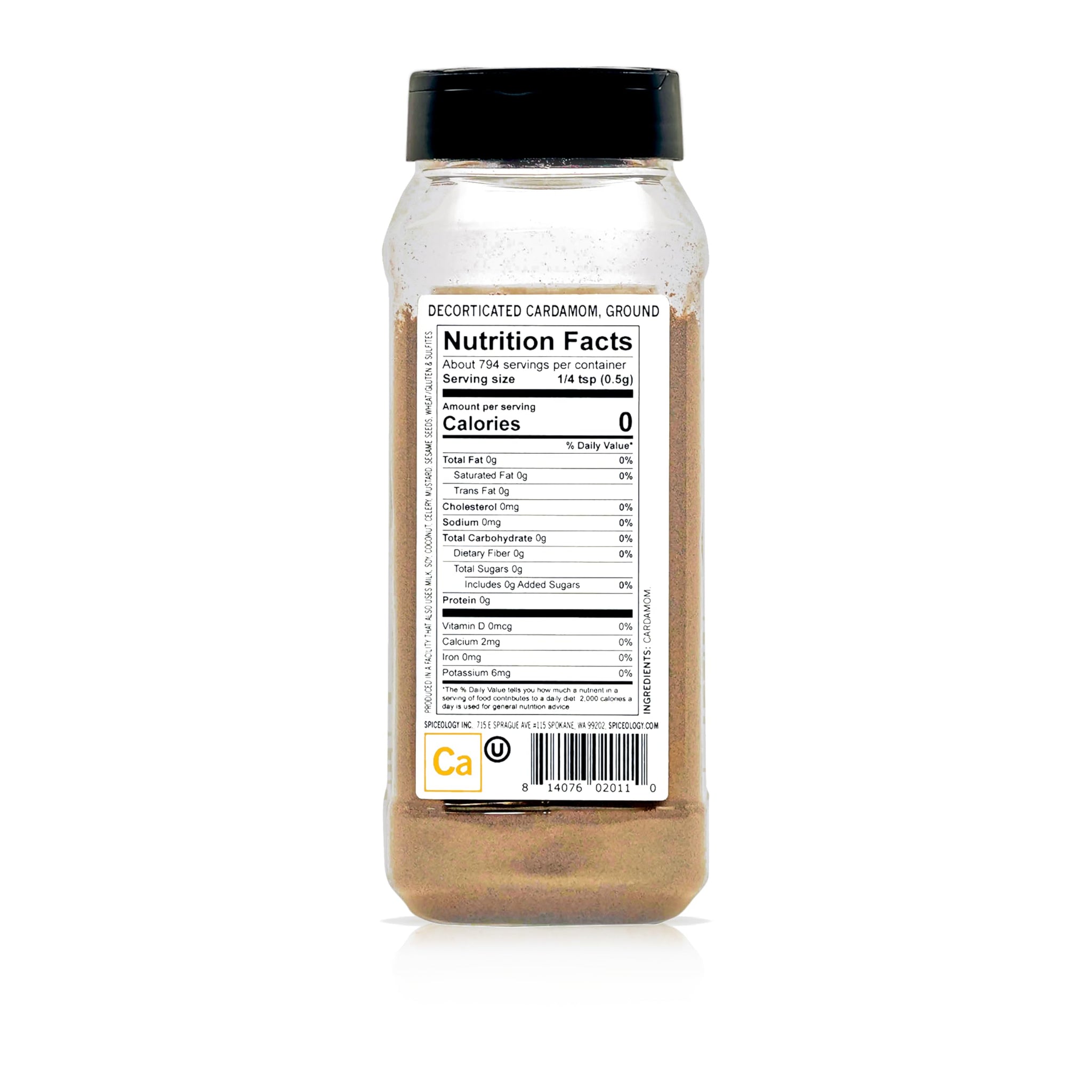 Spiceology - Ground Cardamom Spice - Bold, Citrus-Forward, Floral Flavor for Baking, Indian & Middle Eastern Cooking - Use in Curries, Desserts
