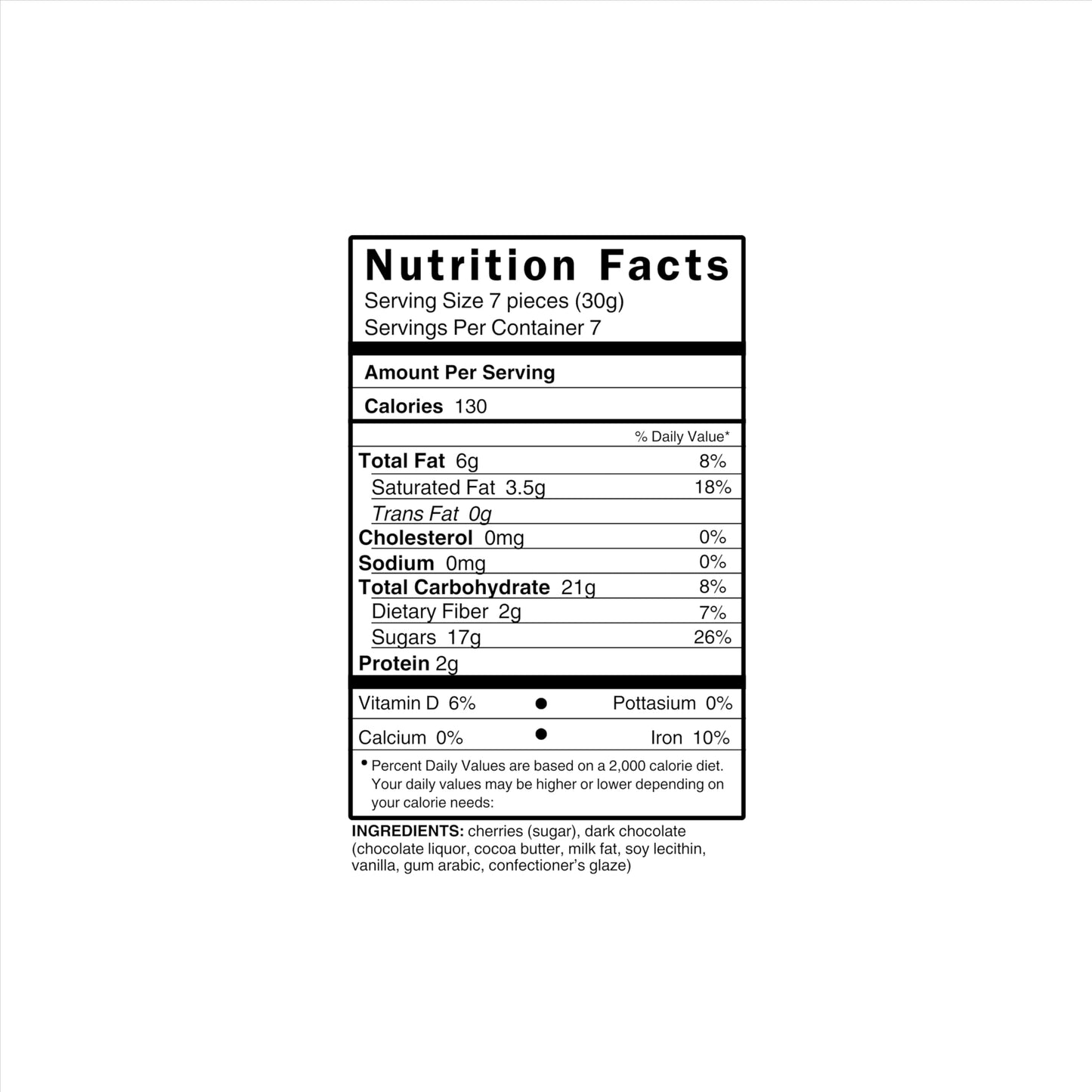 Cherryland's Best Dark Chocolate Covered Cherries, 7.5 oz resealable bag