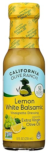 California Olive Ranch Lemon White Balsamic Vinaigrette Dressing, 8 FZ