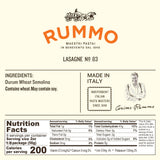 Rummo, Pasta Lasagne Wavy, 16 Ounce