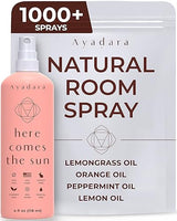 Ayadara Natural Room Spray, 4 oz, Aromatherapy for Room, Fragrance Spray and Home/Linen Deodorizer Mist, All Natural Spray Air Freshener