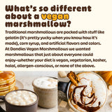 Dandies Maple Vegan Marshmallows, No Artificial Flavorings, Food Dyes, Corn Syrup, or Gelatin, Perfect for Roasting, S’mores, or Snacking (Maple, 2