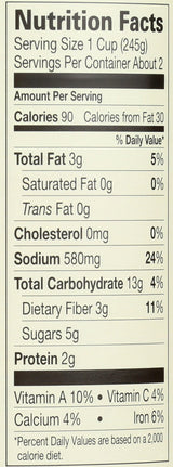 Amy's Organic Soups, Low Fat Vegetable Barley, 14.1 Ounce