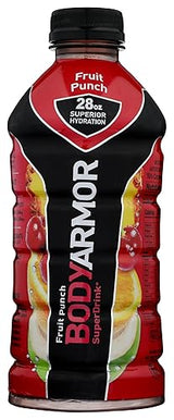 BODYARMOR Sports Drink Sports Beverage, Fruit Punch, Coconut Water Hydration, Natural Flavors With Vitamins, Potassium-Packed Electrolytes, Perfect