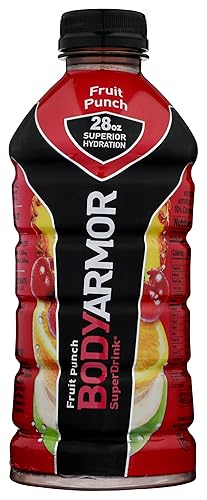 BODYARMOR Sports Drink Sports Beverage, Fruit Punch, Coconut Water Hydration, Natural Flavors With Vitamins, Potassium-Packed Electrolytes, Perfect
