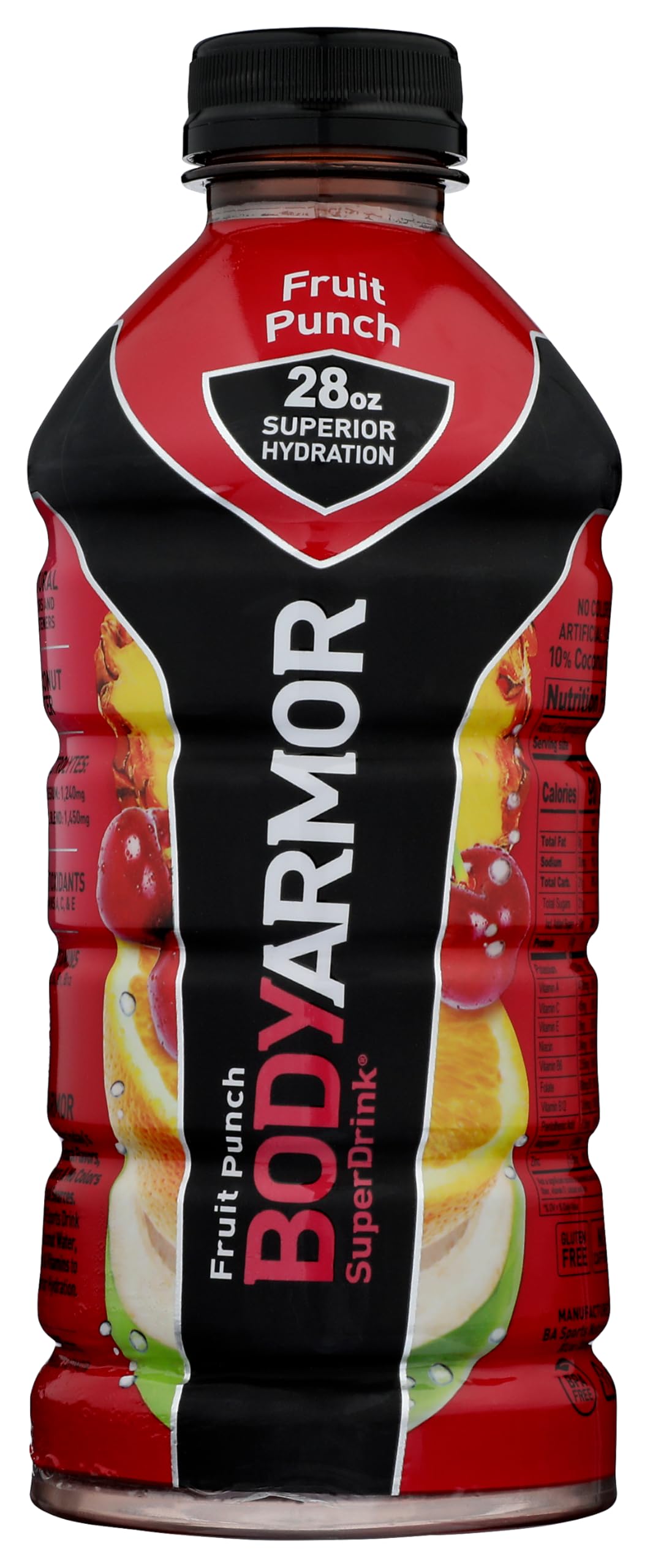 BODYARMOR Sports Drink Sports Beverage, Fruit Punch, Coconut Water Hydration, Natural Flavors With Vitamins, Potassium-Packed Electrolytes, Perfect