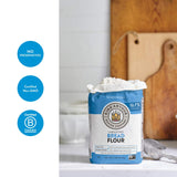 King Arthur, Unbleached Bread Flour, Non-GMO Project Verified, Certified Kosher, No Preservatives, 5 Pounds