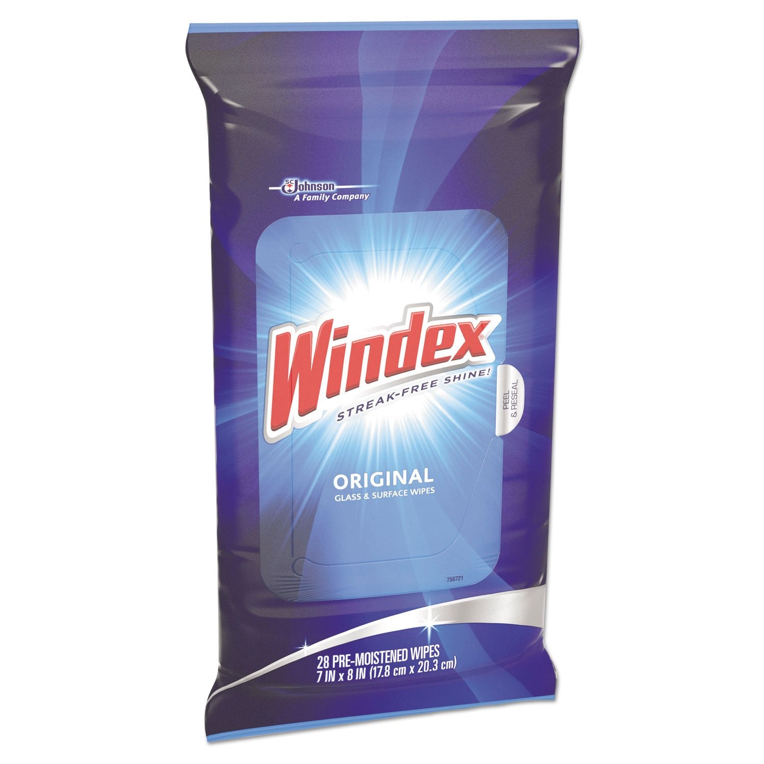 Windex Original Glass and Surface Wipes, 28 Count
