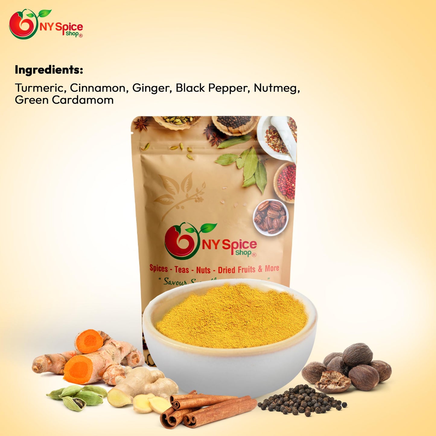 NY Spice Shop Indonesian Rendang Masala Seasoning - 1 Pound Yellow Curry Powder - Ground Curry Powder Perfect for Curry Seasoning Paste & Curry Sauce