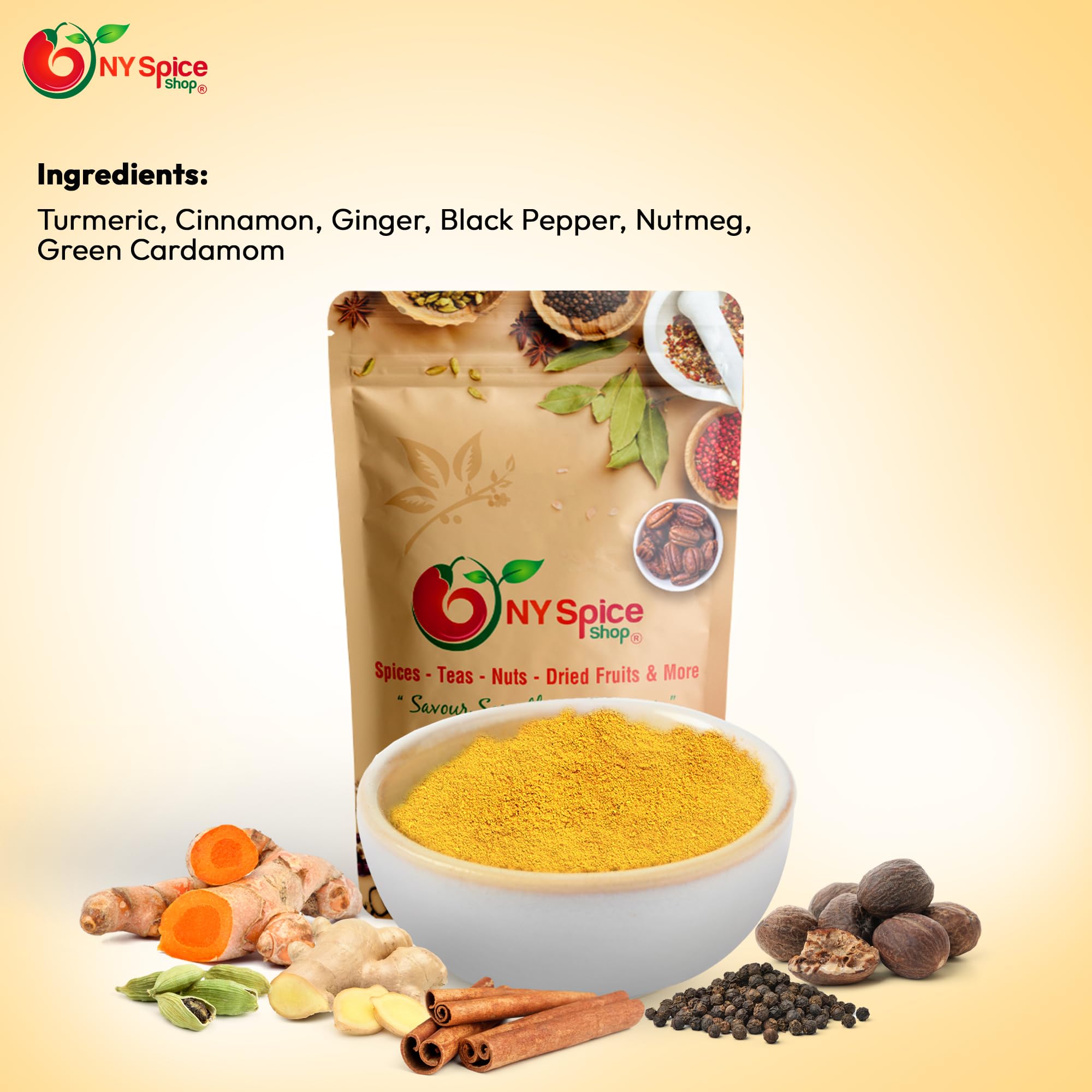 NY Spice Shop Indonesian Rendang Masala Seasoning - 1 Pound Yellow Curry Powder - Ground Curry Powder Perfect for Curry Seasoning Paste & Curry Sauce