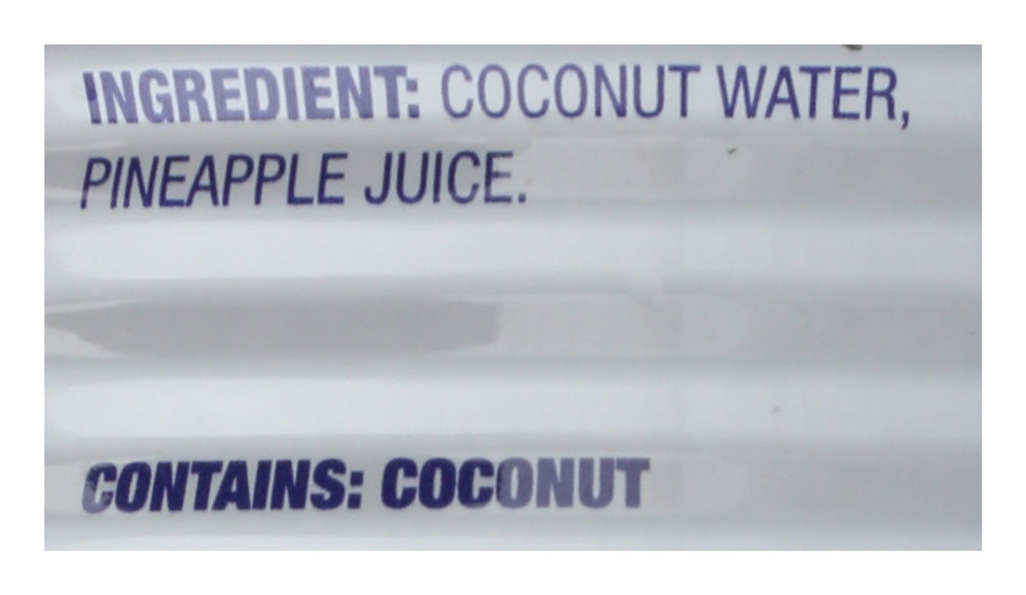 C2O, Pure Coconut Water with Pineapple and Pulp, 17.5 Fl Oz Can