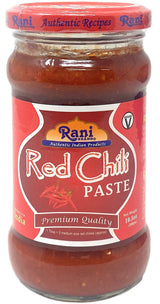 Rani Red Chilli Cooking Paste 10.58oz (300g) Glass Jar ~ Vegan | Gluten Free | NON-GMO | No Colors | Indian Origin