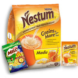 Nestle Nestum All Family 3-in-1 Instant Cereal Milk Drink and 1-Pack Snack Bundle (Milo or Koko Krunch, 30 g) - Low Fat Wholemeal Wheat, Rice & Corn
