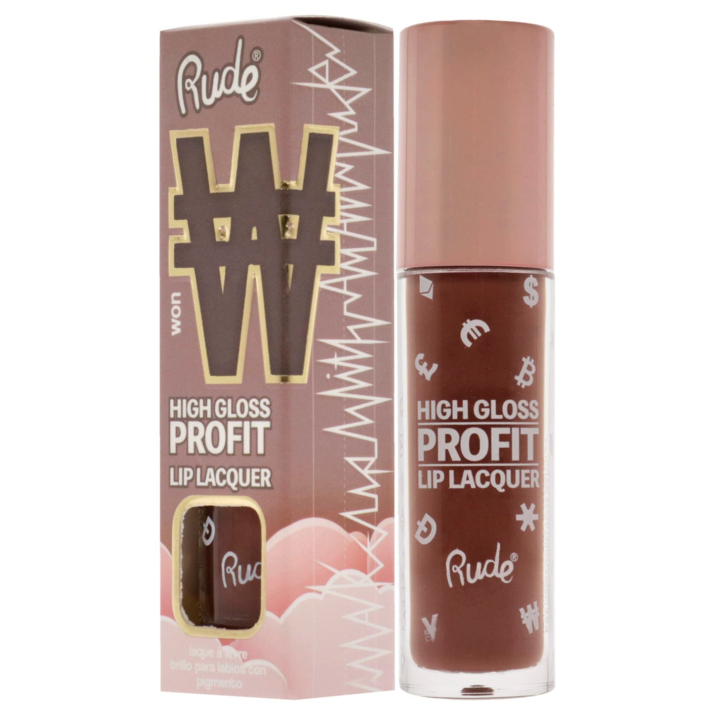 High Gloss Profit Lip Lacquer - Won by Rude Cosmetics for Women - 0.141 oz Lip Gloss
