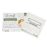 100% Compostable Food Storage Bags, Sandwich Size 150 Pack, Eco-Friendly Freezer Bags, Resealable, Heavy-Duty, Reusable, Leak Resistant, Off-White