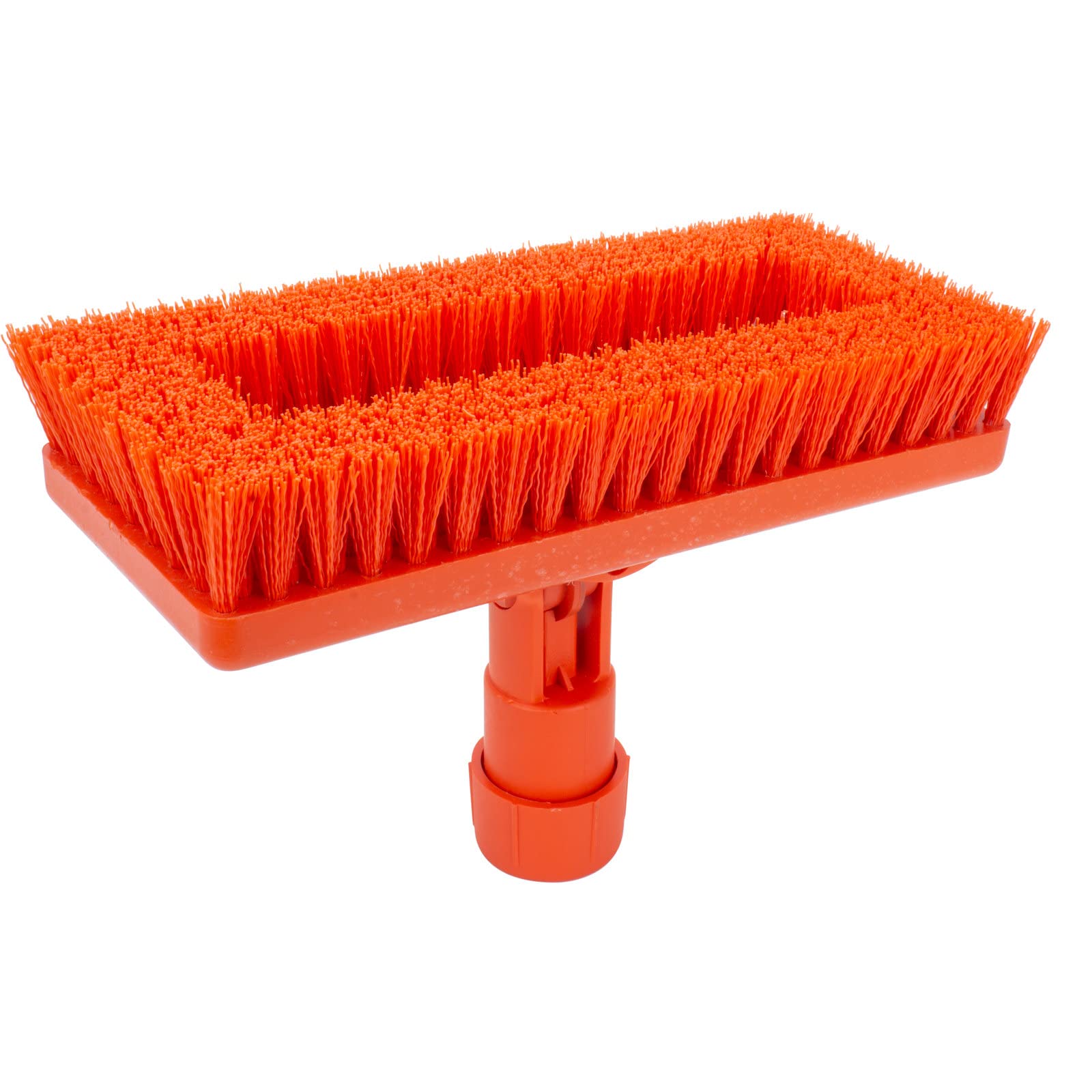 SPARTA 3638831EC24 Polyester Rectangle Scrub Brush, Floor Brush, Cleaning Brush With Swivel Head For Cleaning, 8 Inches, Orange