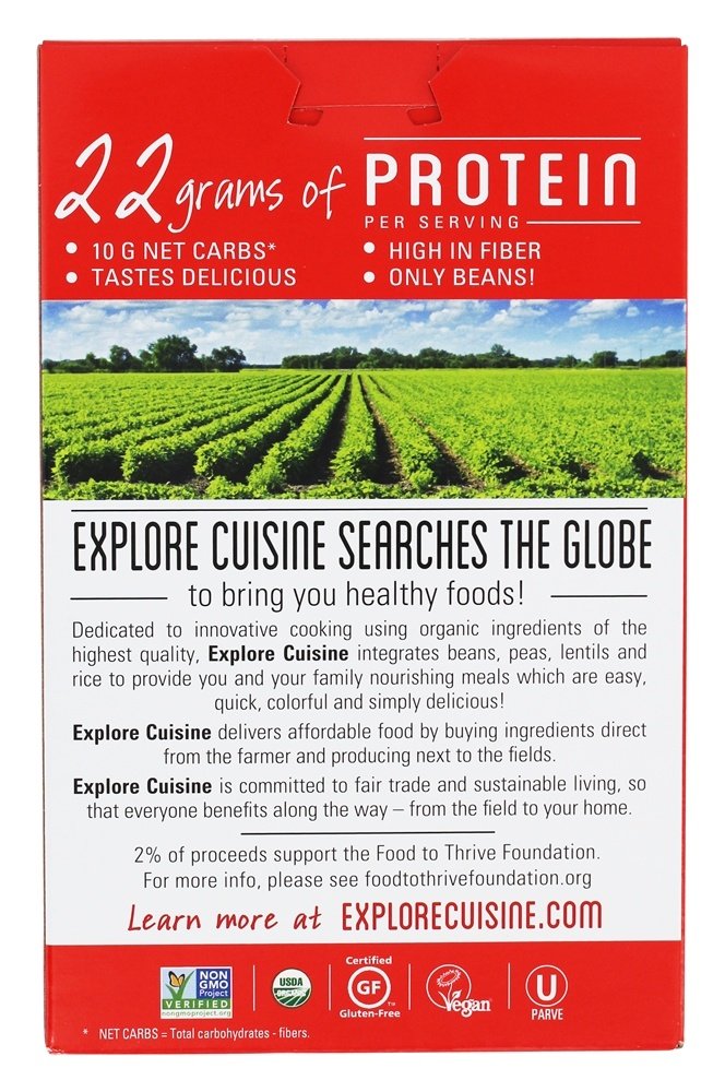 Explore Cuisine - Organic Edamame & Green Bean Fettuccine - 8 oz