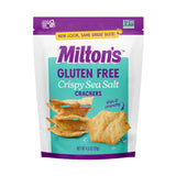 Milton's Gluten Free Crackers, Crispy Sea Salt - Non-GMO Project Verified, Kosher, Certified Gluten Free Snack, 5 Grains In Every Bite - 4.5 Oz