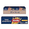 Barilla Thin Spaghetti Pasta, 16 oz. Box (Pack of 20) - Non-GMO, Made with Durum Wheat Semolina - Kosher Certified