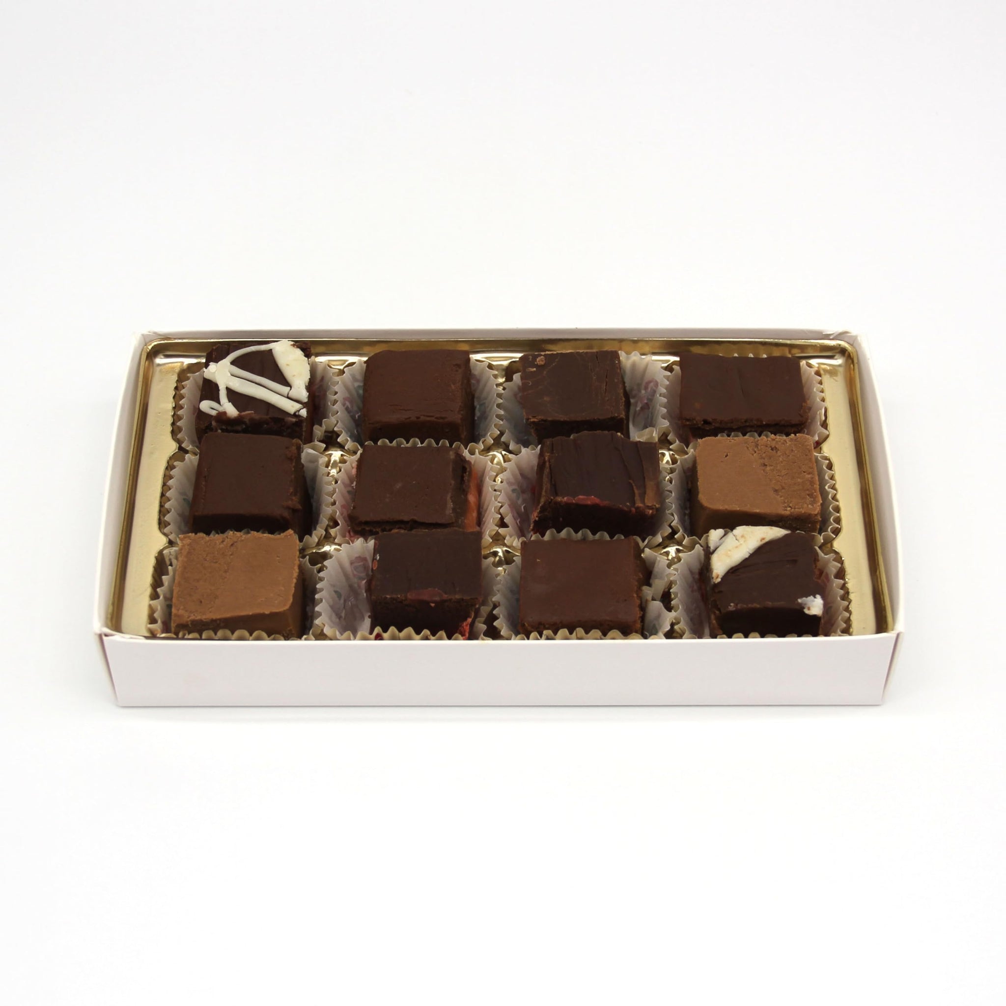 Gourmet Fudge Gift Box - 12 oz., 6 Assorted Flavors - Perfect for Anniversaries, Mother's Day, Birthdays, and Special Occasions - Creamy Homemade