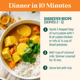 Homiah Yellow Curry Paste, 4 Oz - Vegan, Gluten-Free, Non-GMO Thai Paste with Turmeric, Thai Essentials for Kitchen - Premium Mild Yellow Paste