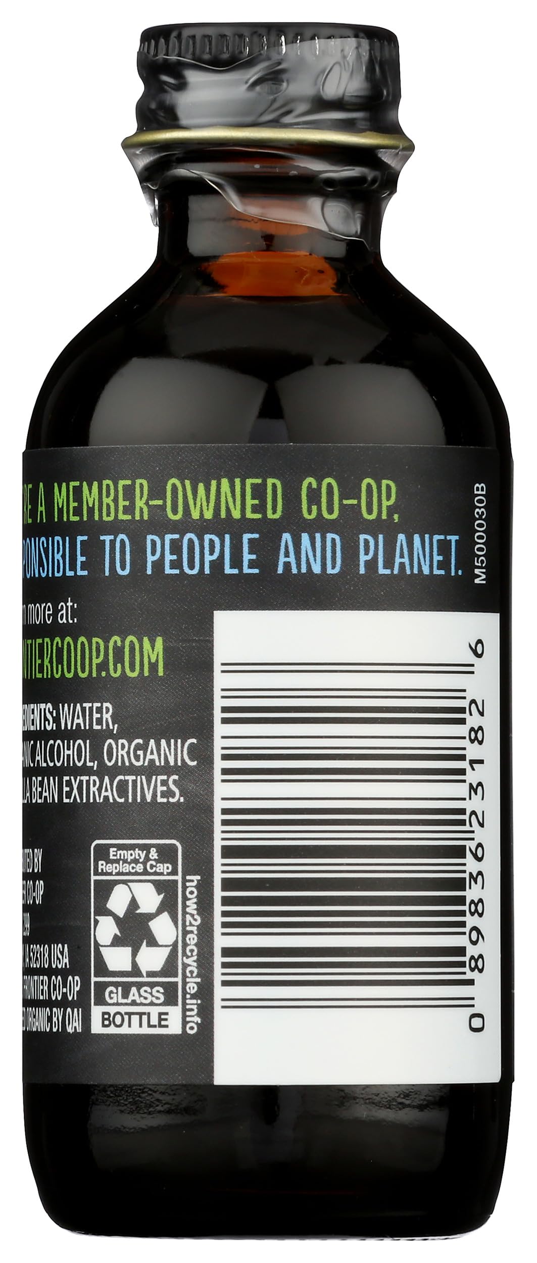 Frontier Co-op Organic Vanilla Extract, 2 Ounce Glass Bottle, Buttery Smooth, Sugar-Free Flavor For Smoothies and More