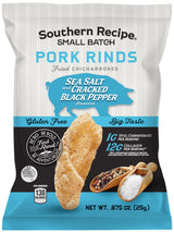 Pork Rinds Variety Pack | Salt & Pepper, Korean BBQ, & Spicy Dill | Southern Recipe Small Batch Chicharrones | Keto Friendly & Low Carb | Snack Bag