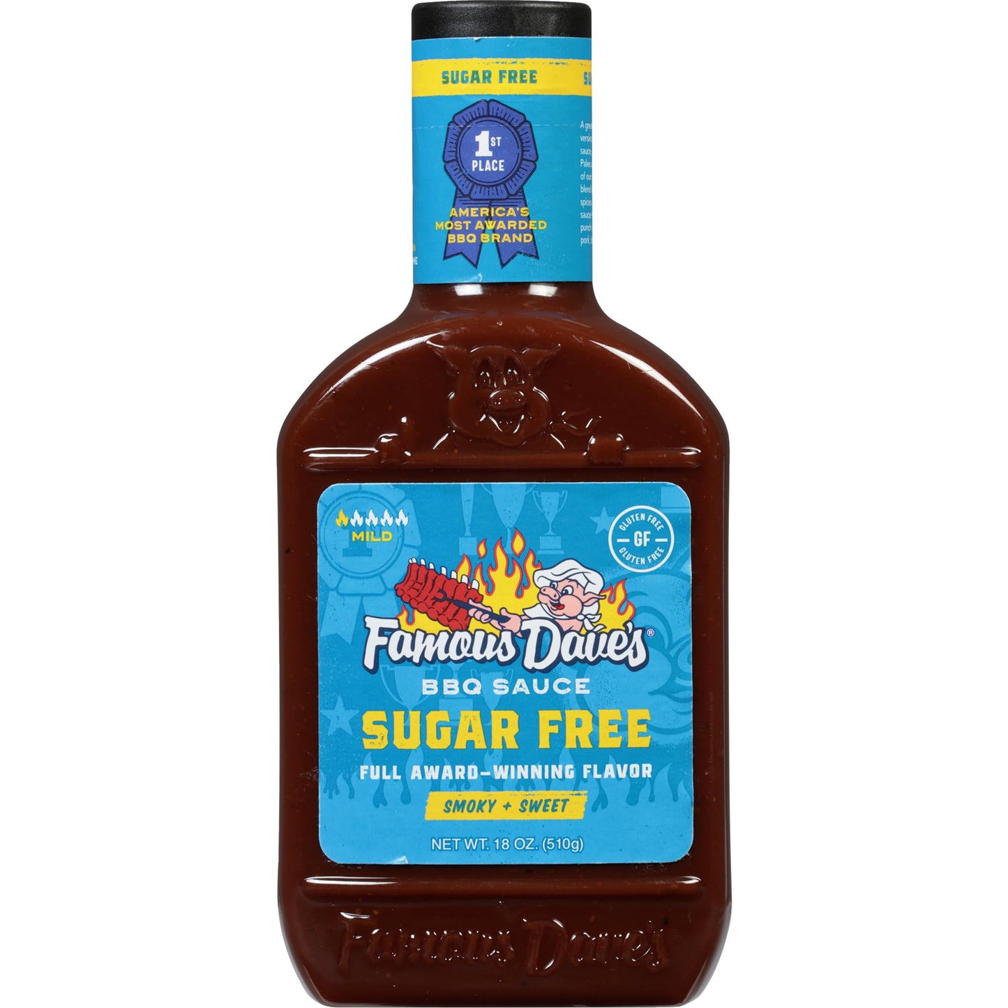 Famous Dave's - 2 pck, Sugar Free BBQ Sauce (36 oz.)