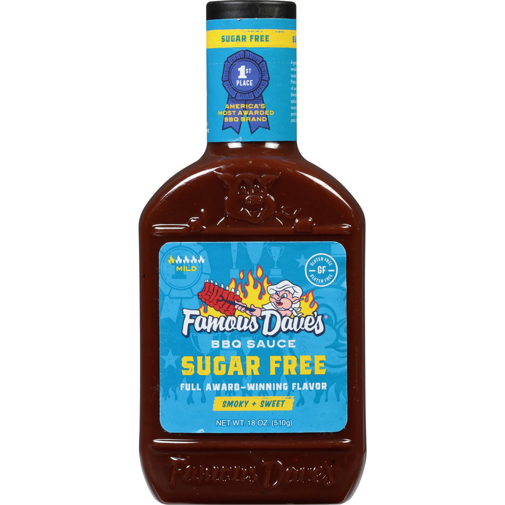 Famous Dave's - 2 pck, Sugar Free BBQ Sauce (36 oz.)
