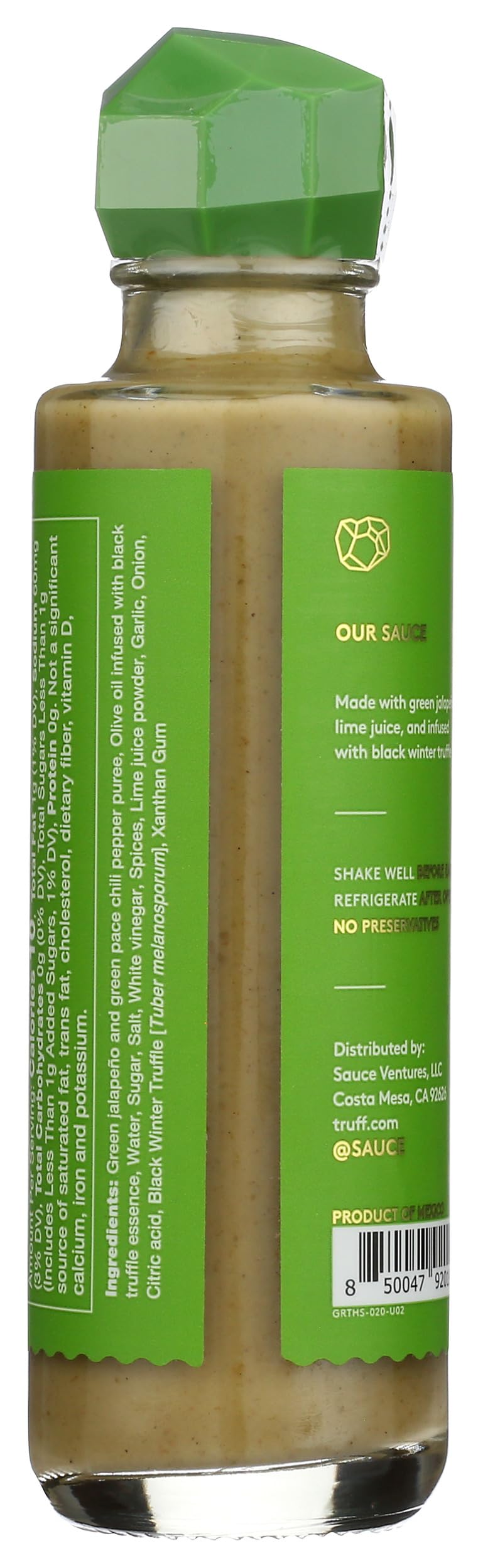 Truff Jalapeno Lime Black Truffle Infused Hot Sauce, 6 OZ