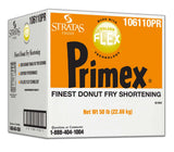 Primex Golden Flex Donut Fry Shortening, Plant-Based, Kosher, 50 Lb Box/Drum - Stratas Foods