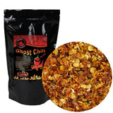 Bhut Jolokia Smoked Red Chili Flakes by Magic Plant | Rich Smoky Bold Flavor Superhot Ghost Pepper (1lb Bulk)