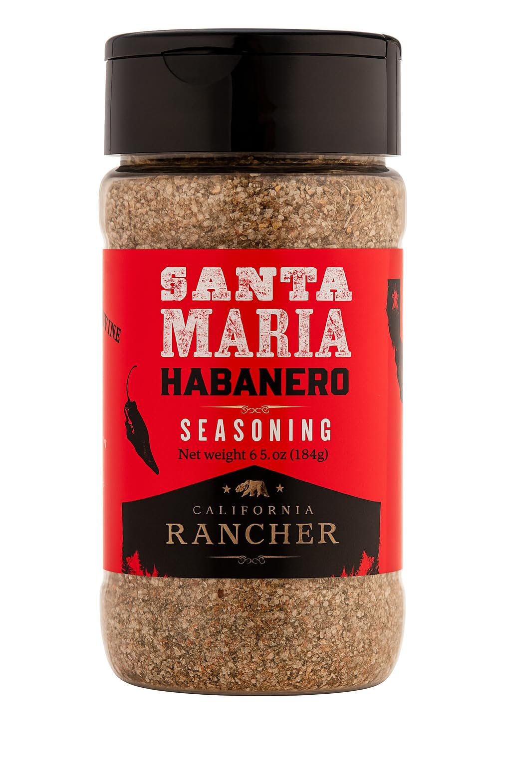 California Rancher | Habanero Santa Maria Seasoning Mix | 6.5 Ounce, Habanero Pepper, Garlic, Herb, Kosher Salt | Coarse Granules, GMO-Free, Gluten