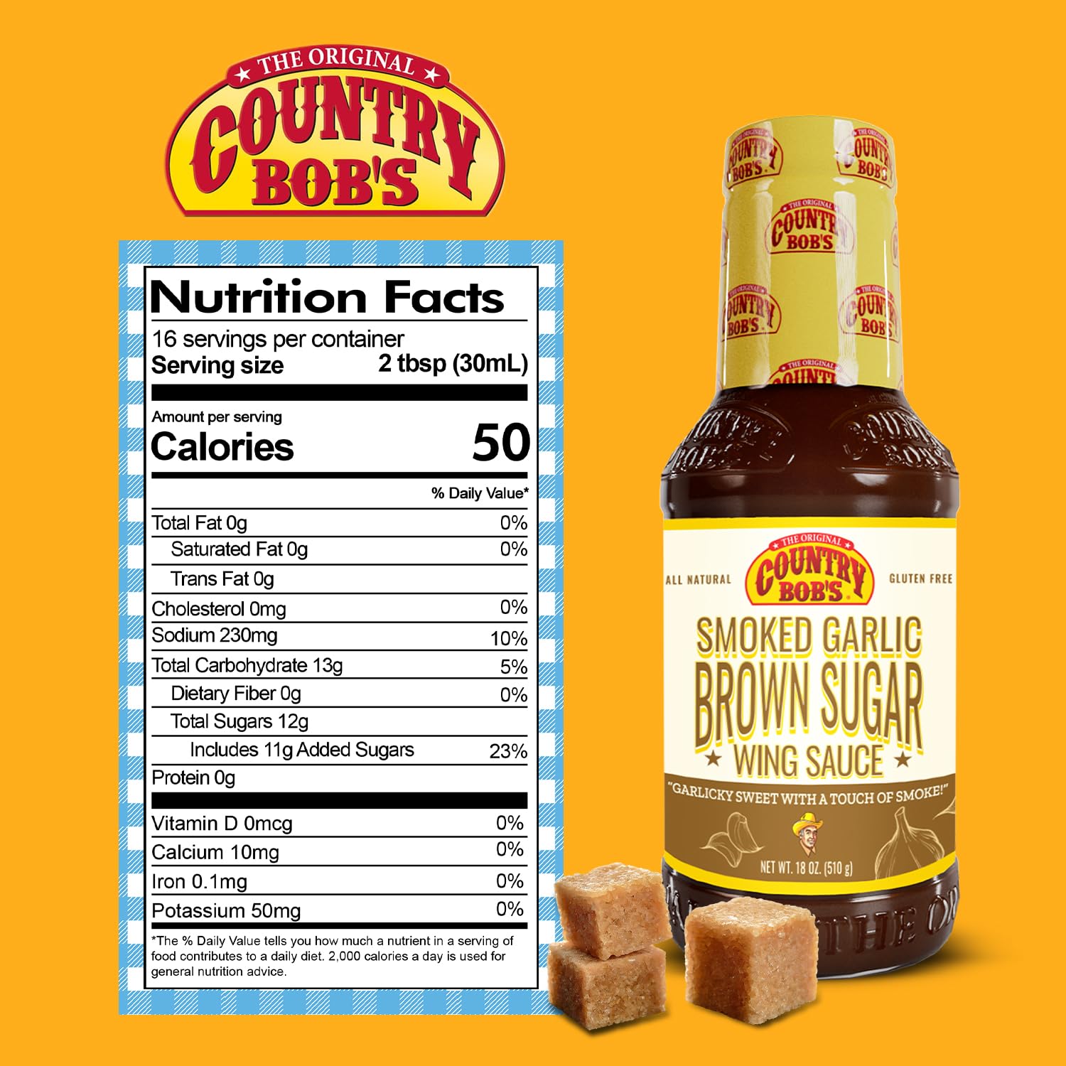 Country Bob's - Smoked Garlic & Brown Sugar Wing Sauce - 18 oz