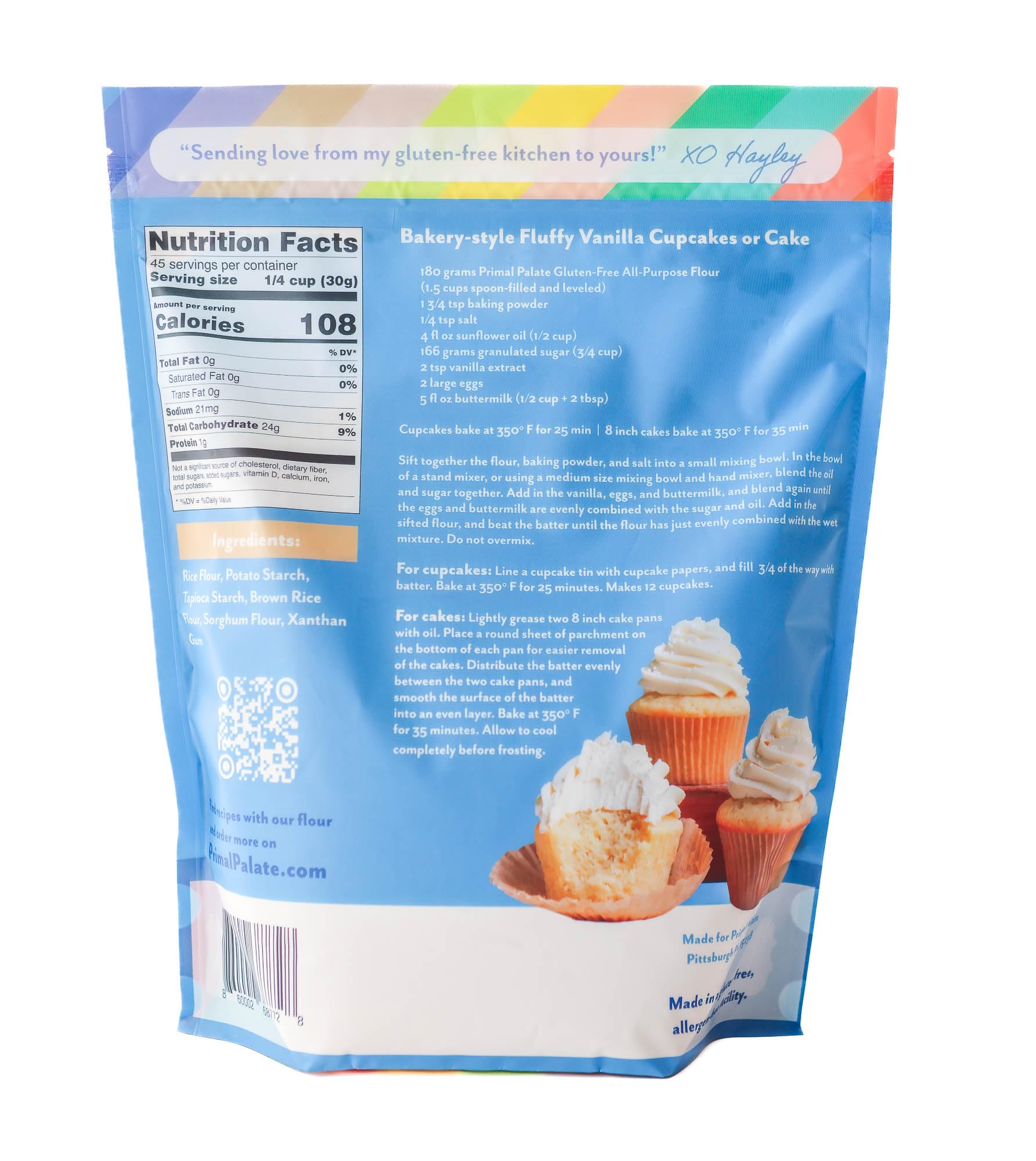 Primal Palate Gluten-free All-Purpose Flour (3 lb resealable bag)