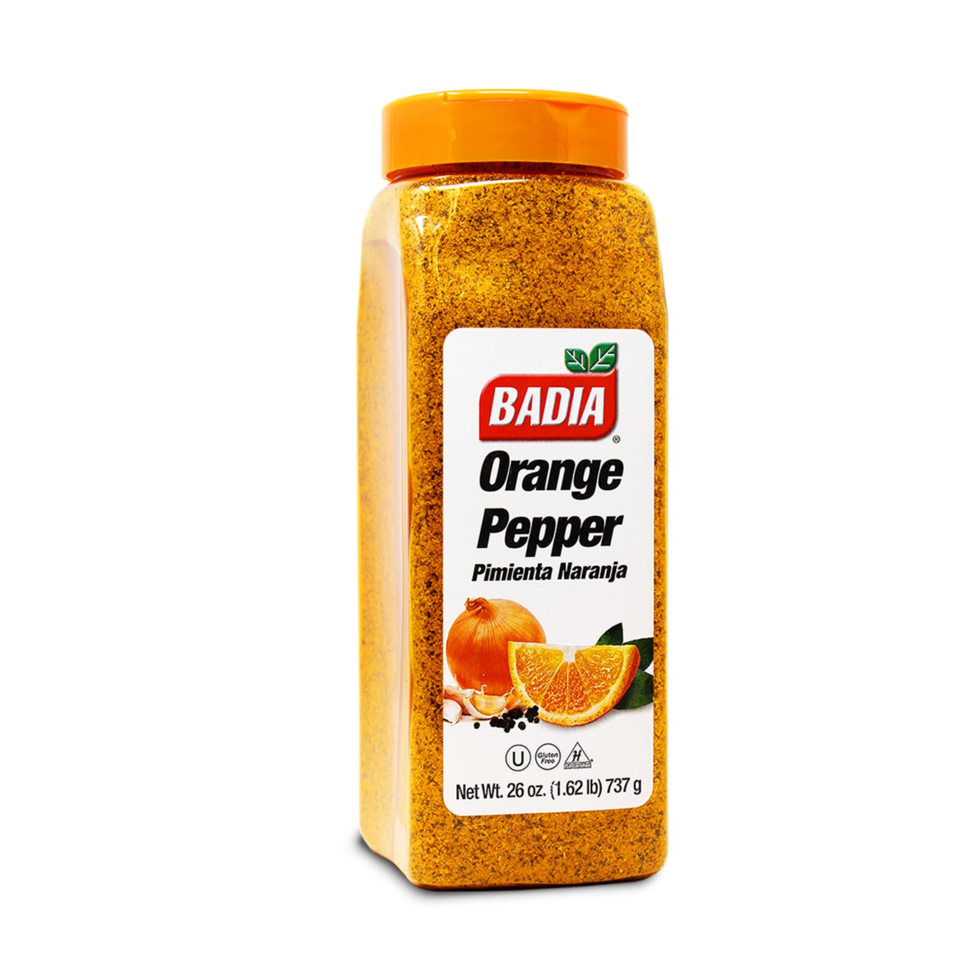 Badia Orange Pepper Seasoning, 26 oz - Pepper, Garlic & Onion, Zesty Citrus Blend for Chicken, Seafood & Vegetables
