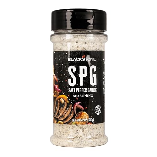 Blackstone 4229 Salt Pepper Garlic (SPG) Seasoning Cooking Chicken, Beef, Fries, Steak, Poultry, Vegetables or Sprinkling On All Foods, All Purpose