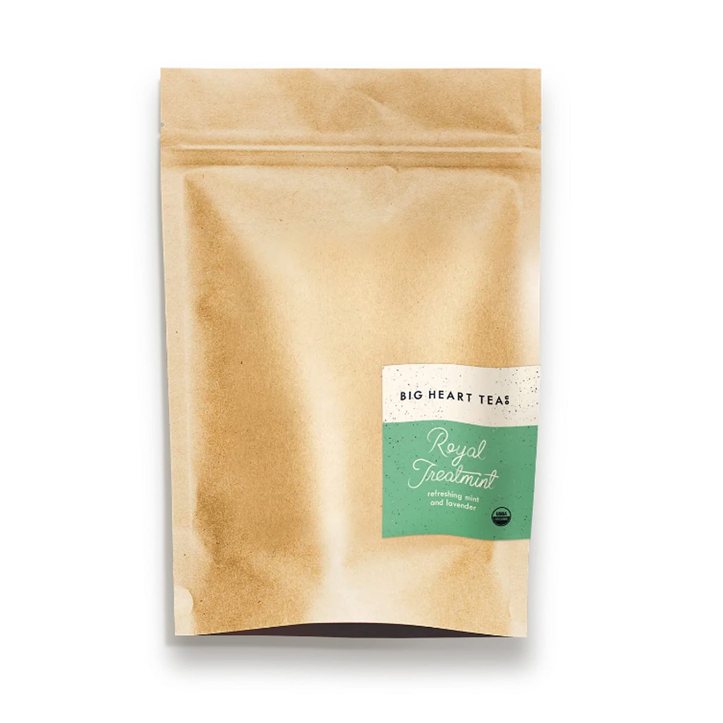 Big Heart Tea Co. Tea Bags - Royal Treatmint Lavender Mint - Certified Organic, Ayurvedic Herbal Decaf Tea in Zero Plastic Sachets - Small Batch