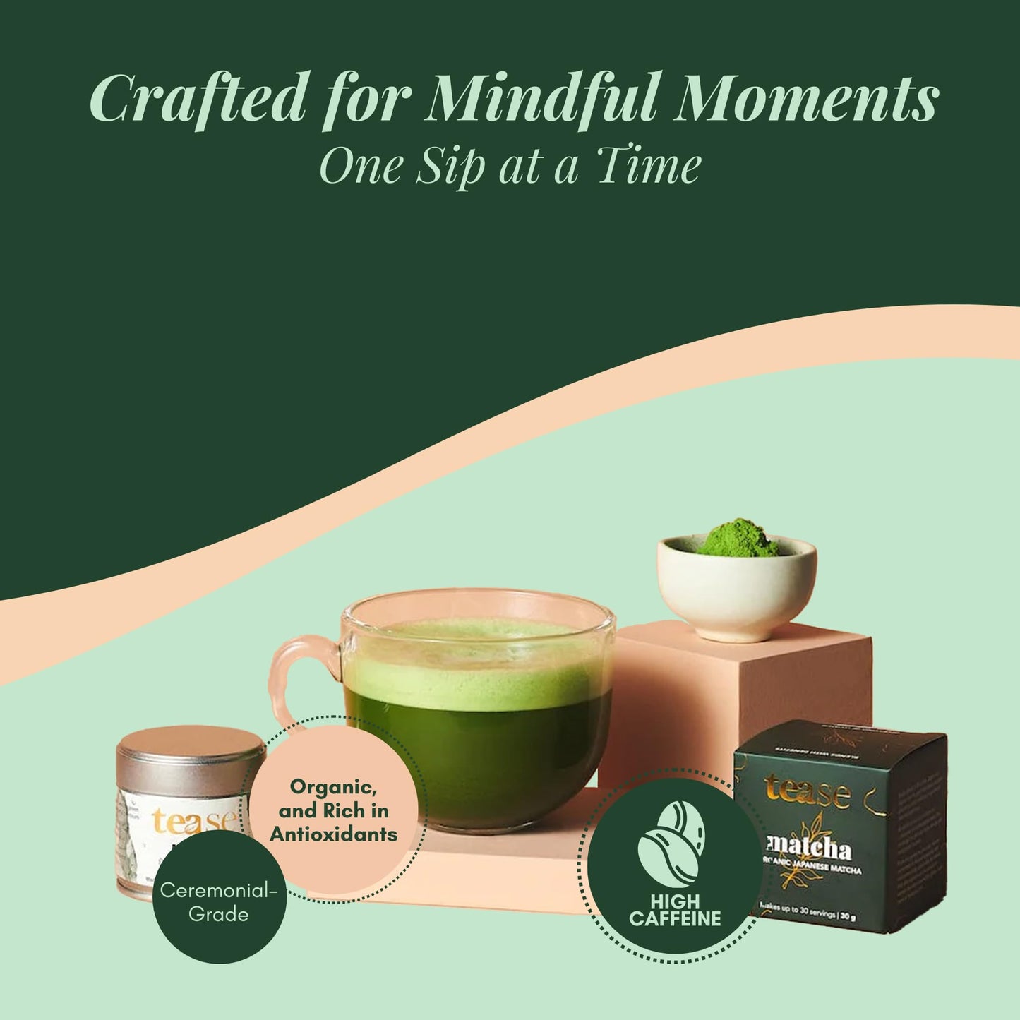Tease Tea Matcha Tea Powder - Japanese Ceremonial Grade Matcha Powder, Sustainably Grown in Kyoto, Perfect for Matcha Tea, Matcha Lattes, and Matcha