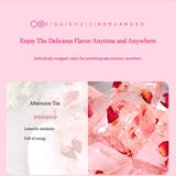 Rose Crystal Soft Cake,Rose Soft Candy,Dessert Of Jellies,Afternoon Tea Casual Candy Snacks, Individually Wrapped,Sparkling and Translucent,No