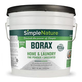 SimpleNature All Natural Borax Powder - 8 lbs - Multipurpose Cleaner, Laundry Detergent Booster & Deodorizer