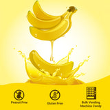 Bananarama Banana Candy - 2 LB Bulk Banana Flavored Hard Candy - Yellow Banana Candies - Candy Bananas for Gumball Machine Refills, Buffets, Party
