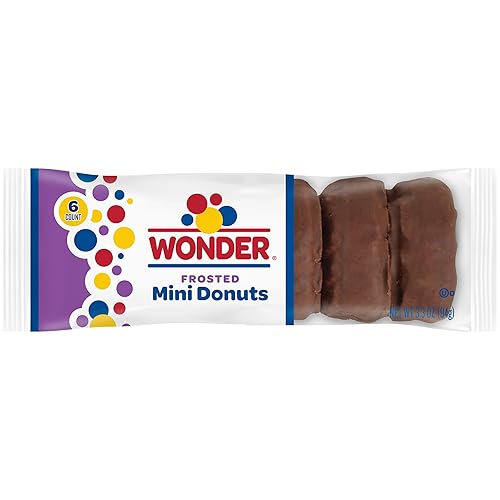 Wonder Frosted Mini Donuts, Portable Frosted Donuts, 3.3 oz, 6 Count