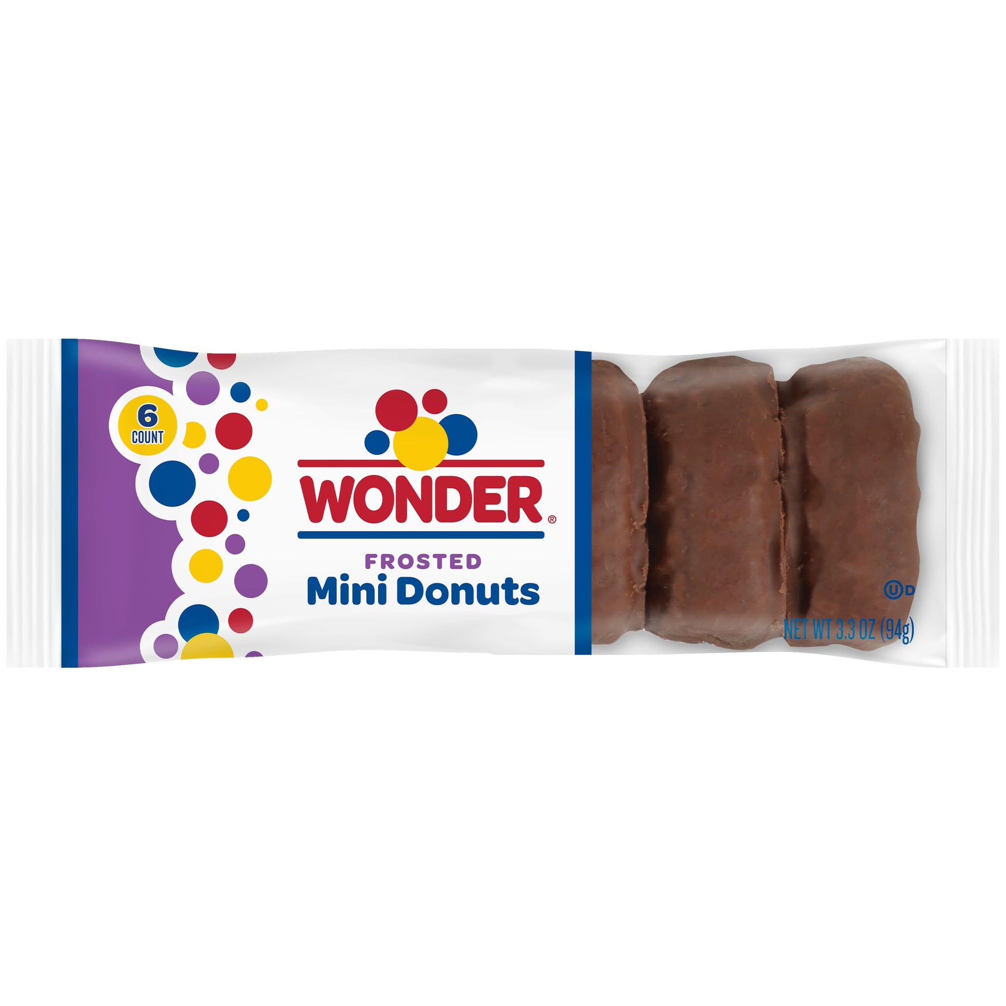 Wonder Frosted Mini Donuts, Portable Frosted Donuts, 3.3 oz, 6 Count