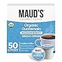 Maud's Organic Guatemalan Coffee Pods, 50 ct, Single Origin Guatemalan Medium Roast Coffee in Single Serve Pods - 100% Arabica Beans, Compatible