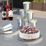 201-piece disposable party tableware set with paper plates, cups, napkins, straws, tablecloths, plastic knives, forks and spoons for a variety