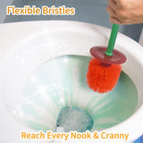 TSBSHum 2-Pack Cherry Toilet Brush and Holder | Cute Toilet Brush Set with Flexible Bristles for Easy Reach | Blending Eclectic Home Decor with Cherry
