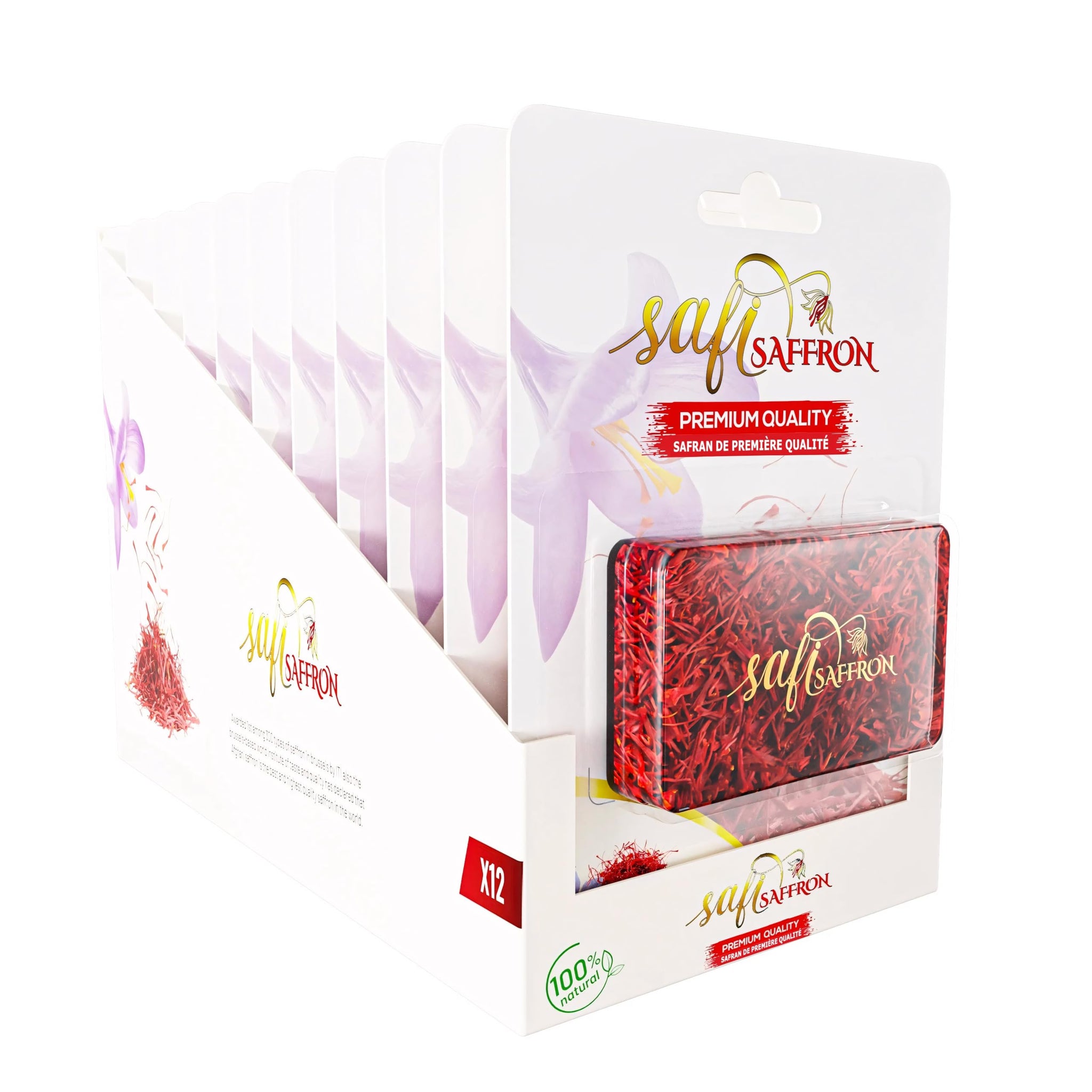 Premium Quality Saffron Threads 0.035 Ounce (1 Gram) | Awarded among 300 Types of Saffron | 100% Pure & Grade A+ | All Natural Red Zafran, Azafran