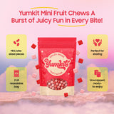 Fruit Chews Candy 2 lbs | Assorted Flavor Strawberry, Fruit Punch, Watermelon & Cherry | Unwrapped Pink Candy in Bulk | Big Bag of Mini Candies |