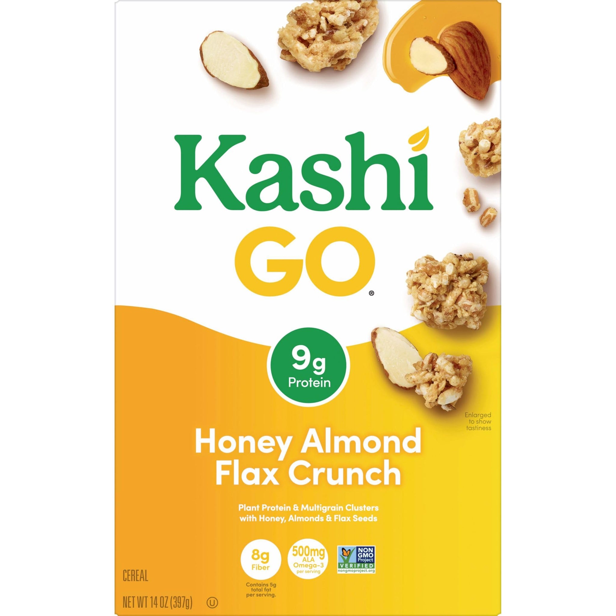Kashi GoLean Crunch, Honey Almond Flax Cereal, 14 oz